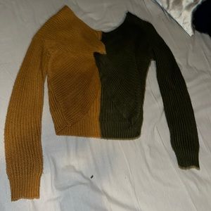 No boundaries, extra small, burnt orange and green